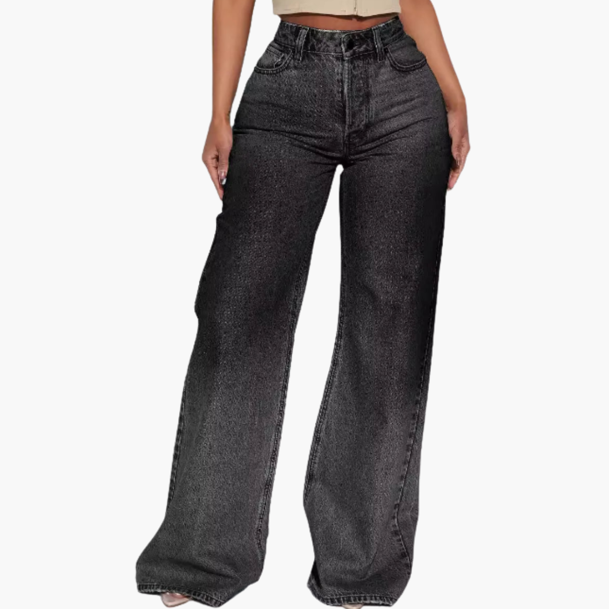 Vintage Wide-Leg High Waist Jeans