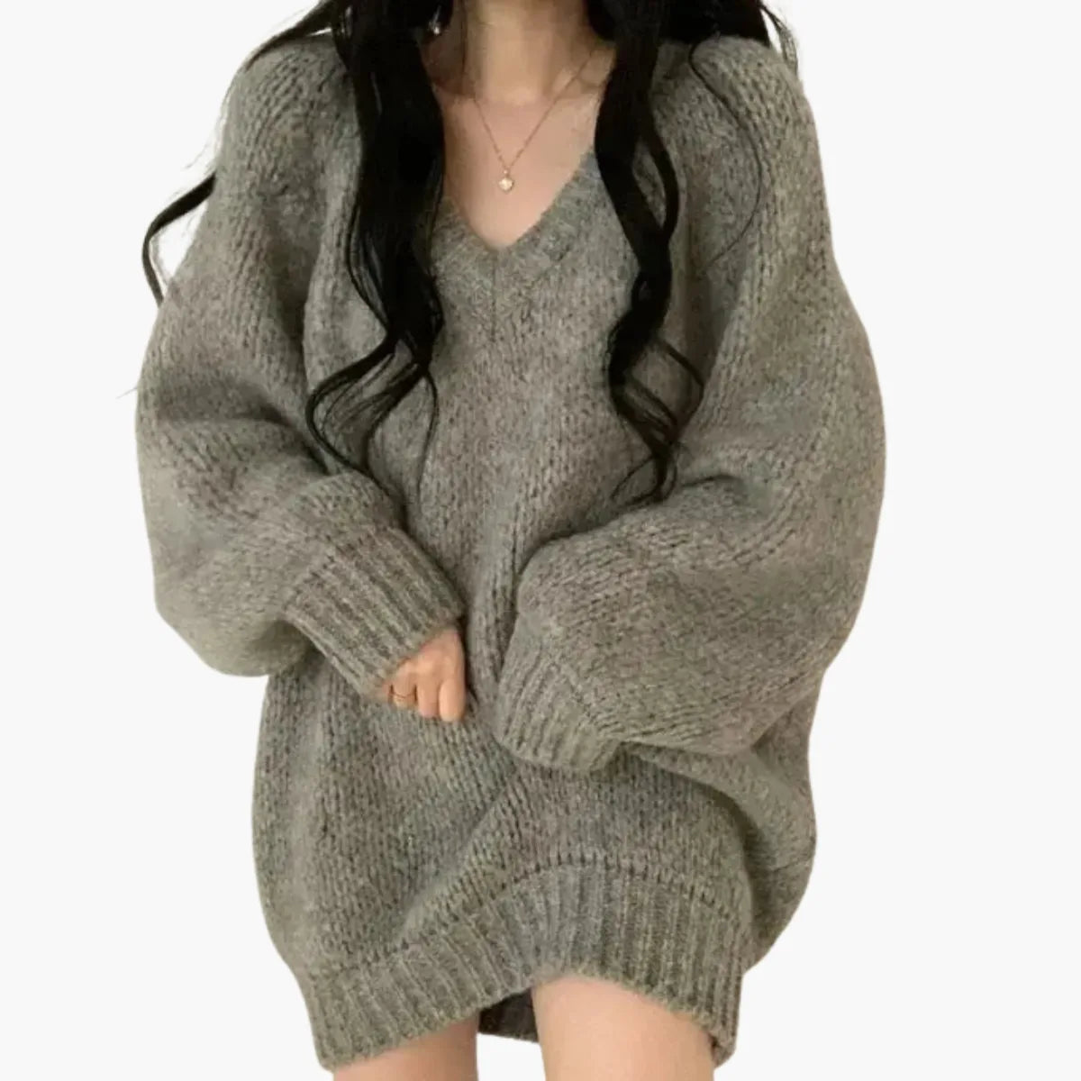 Loose Collar Sweater