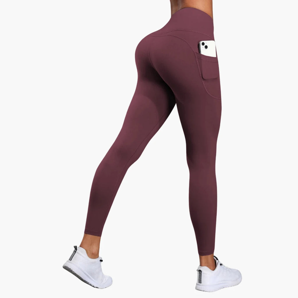 High-Waist Yoga Leggings with Pockets Premium