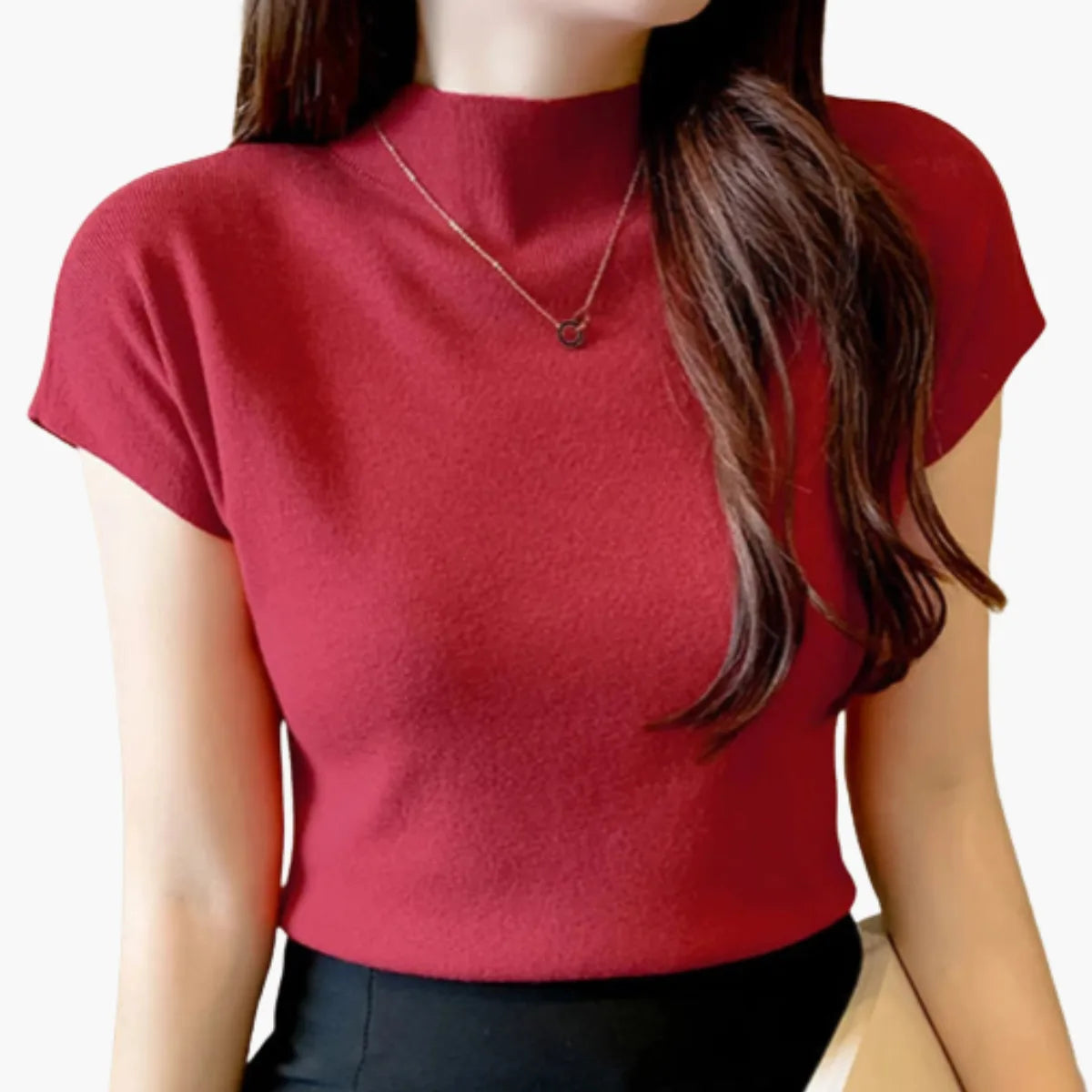 Minimal Turtleneck Top
