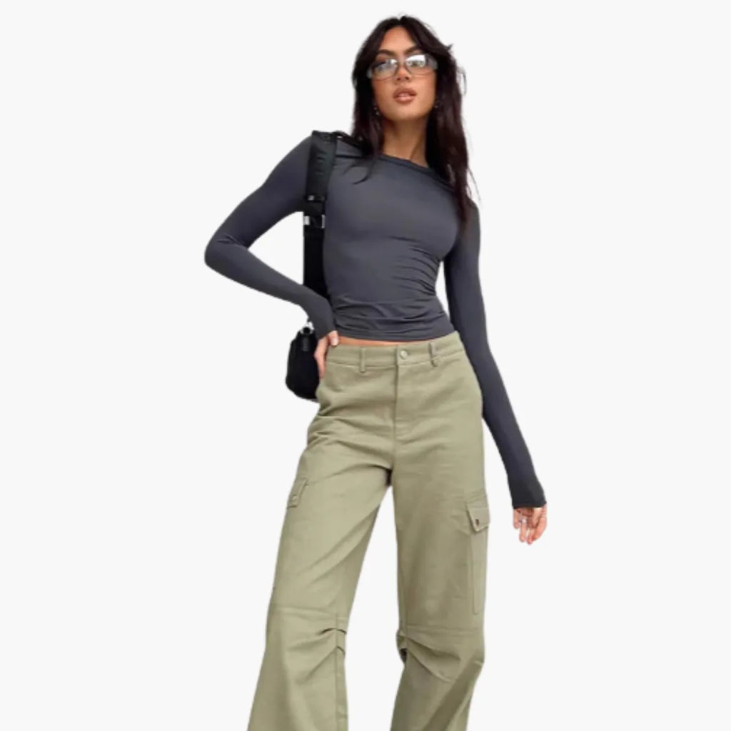 Solid Slim Fit Long Sleeve Tee