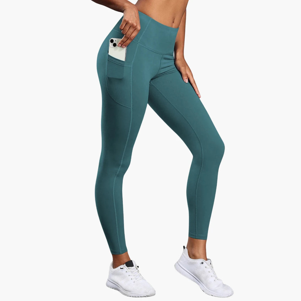 High-Waist Yoga Leggings with Pockets Premium