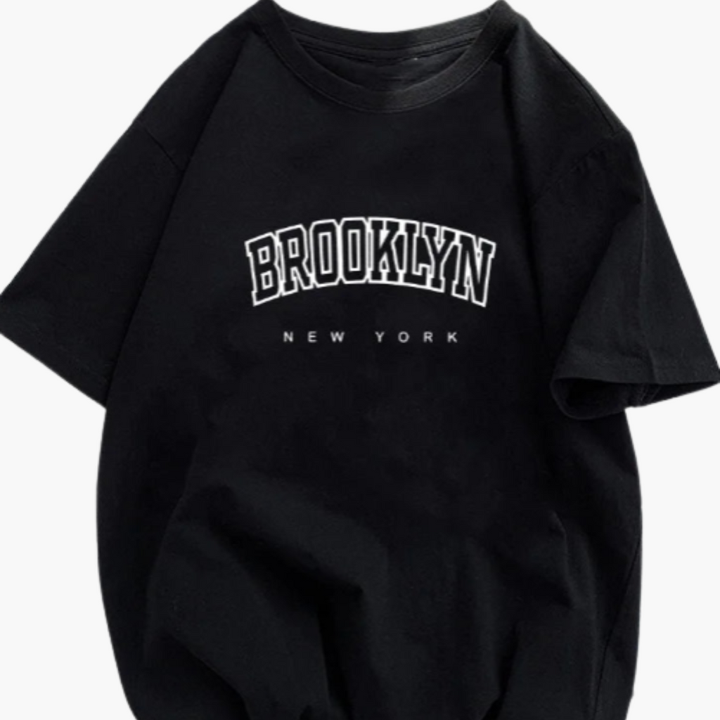 Brooklyn Letter Print Graphic Tee
