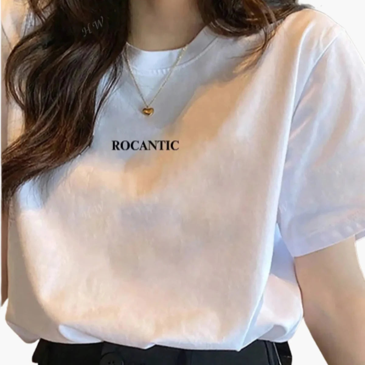 Casual Letter Print Tee – Short Sleeve