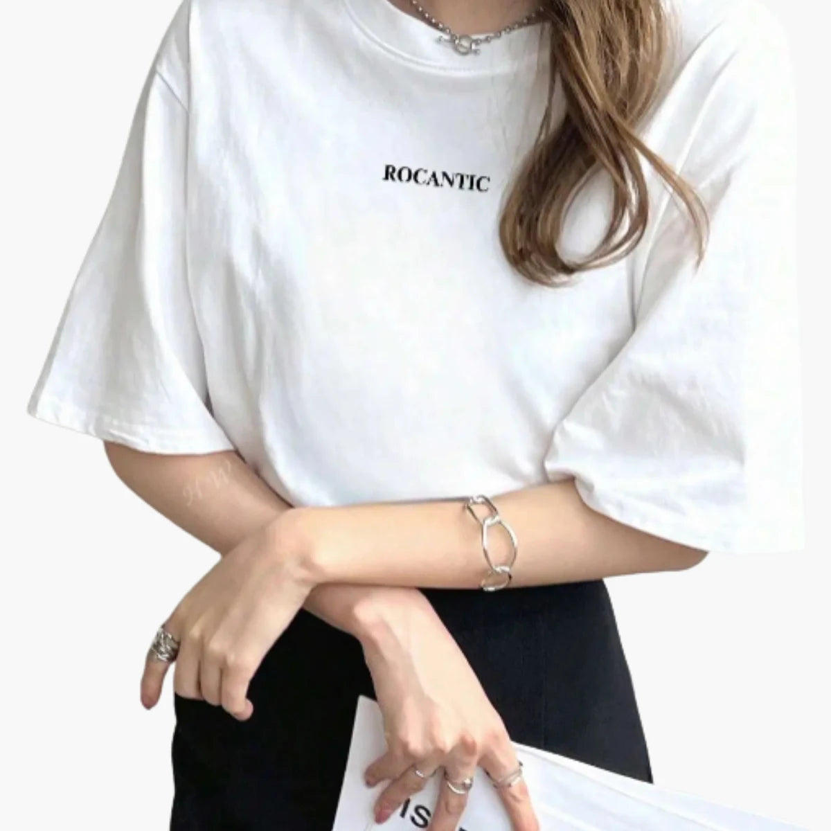 Casual Letter Print Tee – Short Sleeve