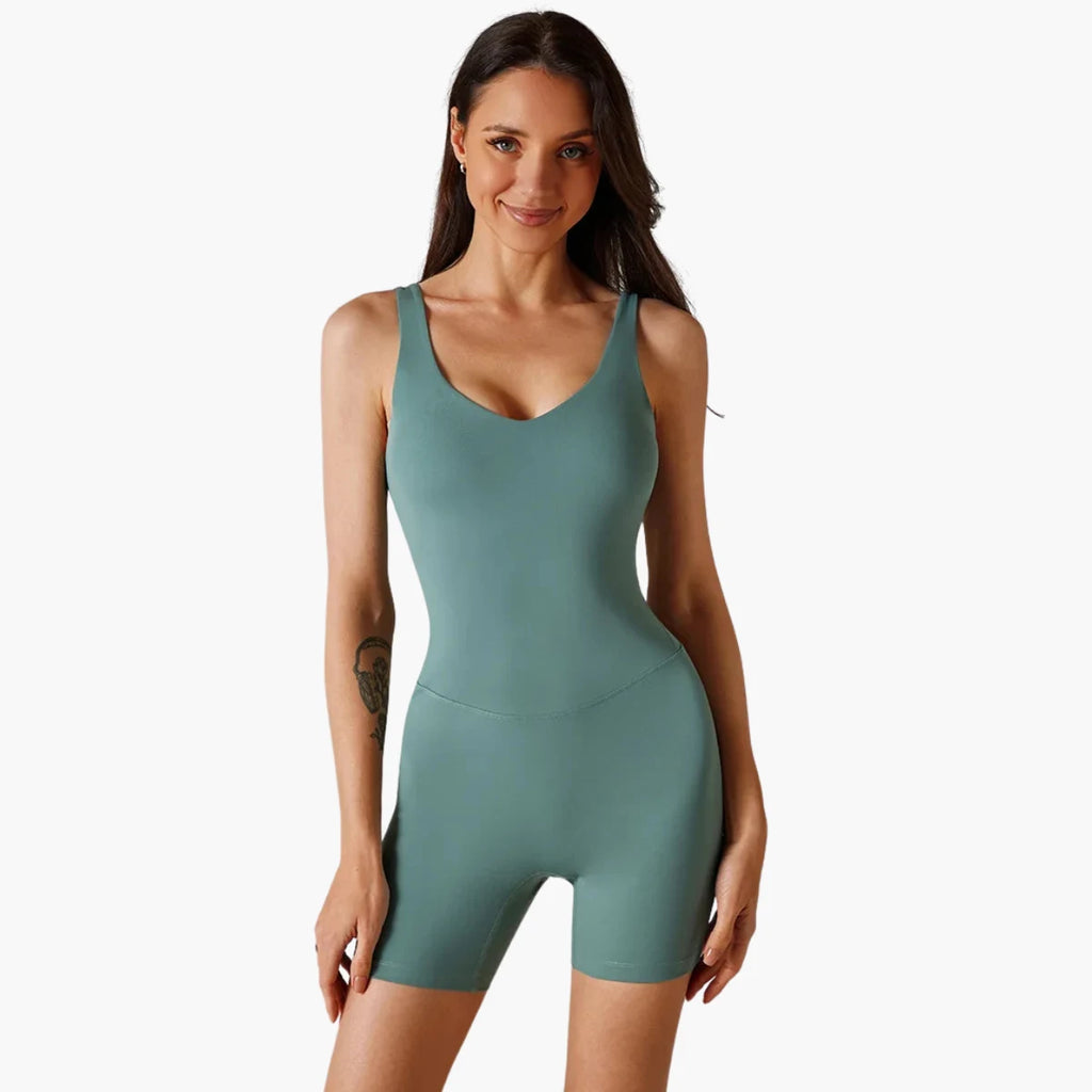 Seamless Sleeveless Yoga Jumpsuit