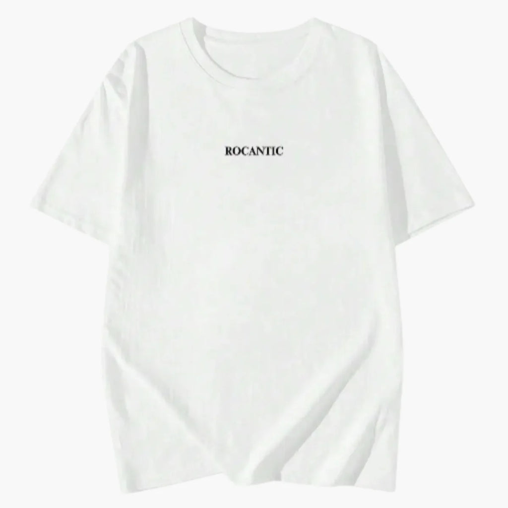 Casual Letter Print Tee – Short Sleeve