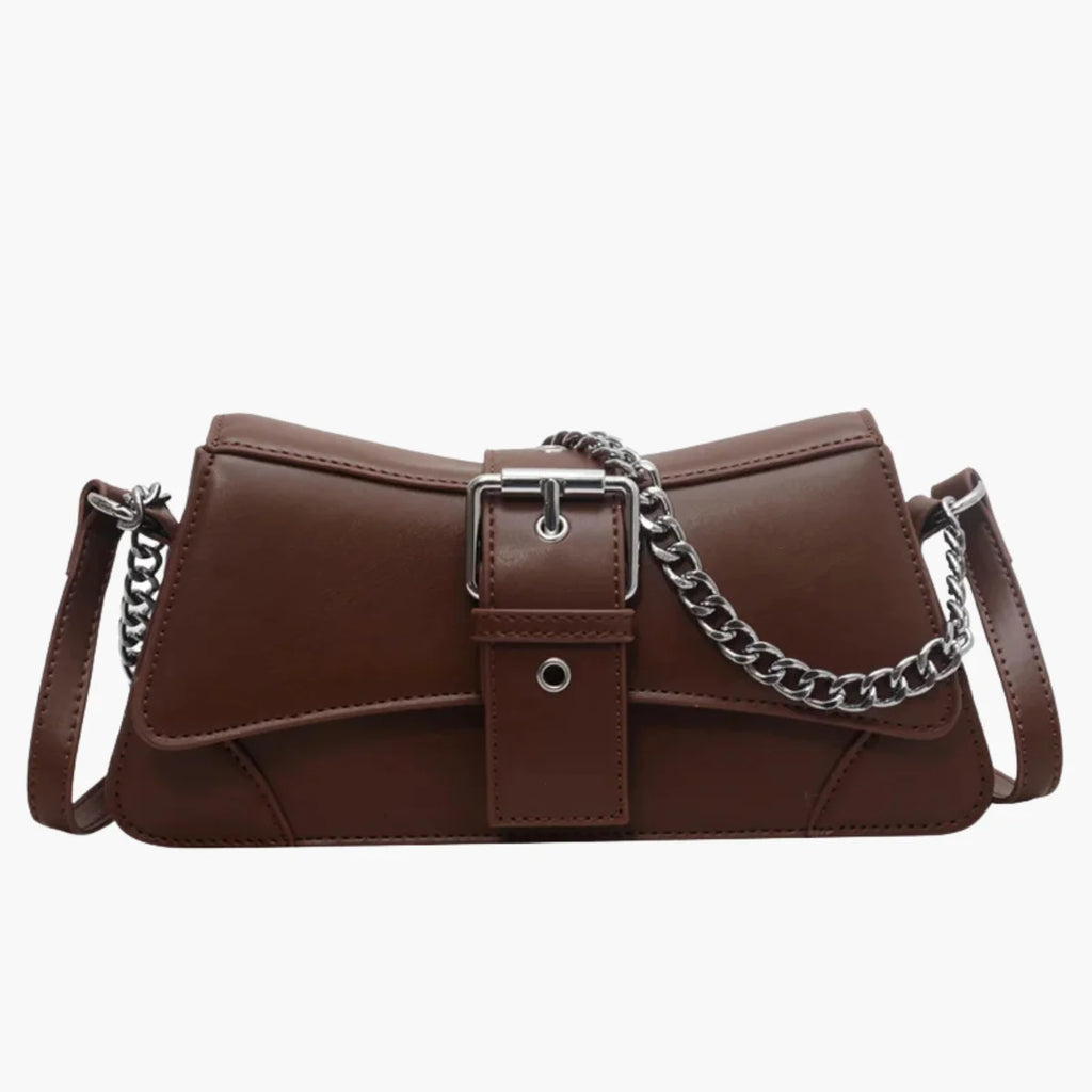 Chain Flap Leather Bag