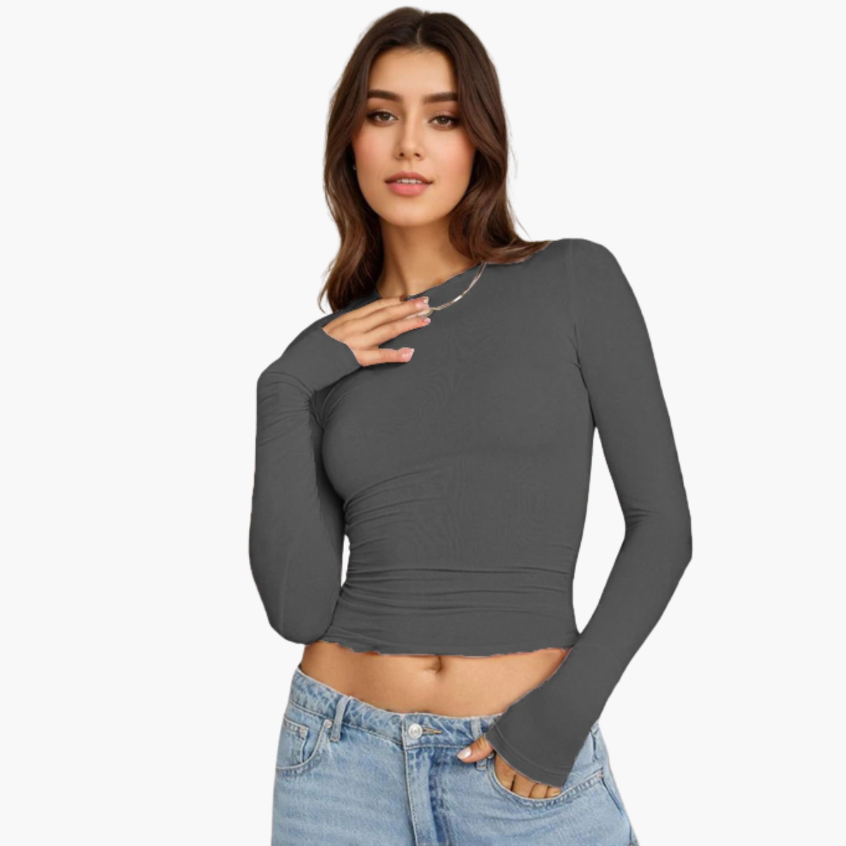 Long Sleeve Crop Top