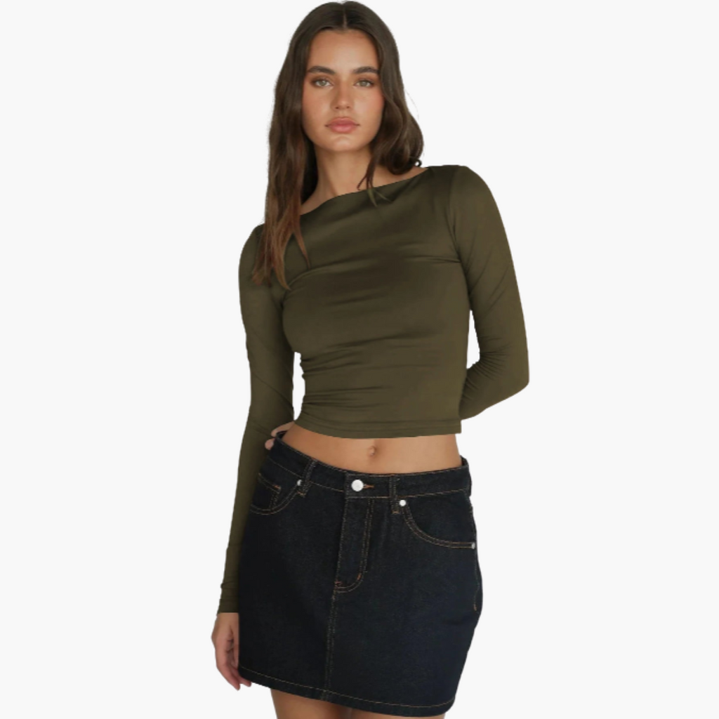Long Sleeve Crop Top