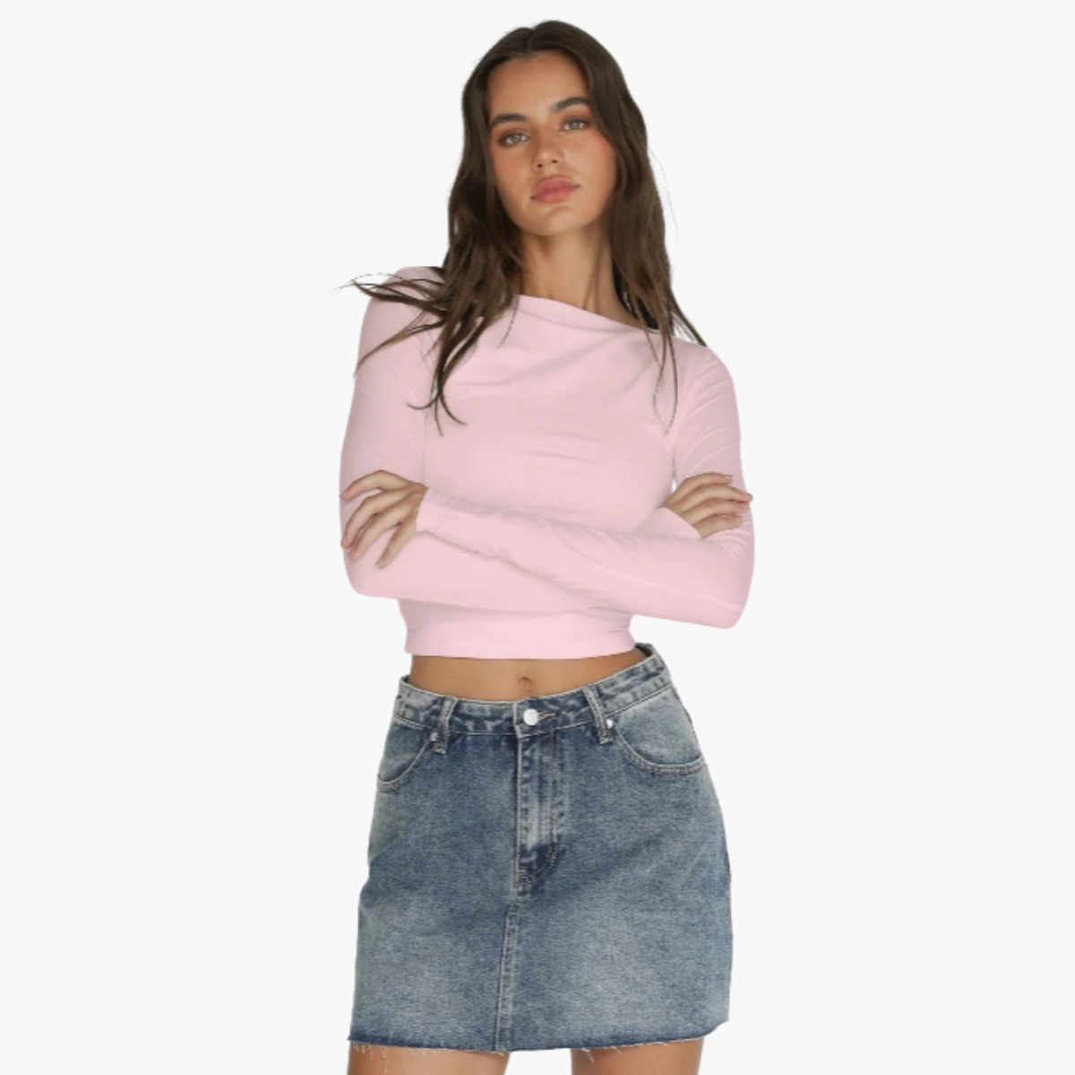 Long Sleeve Crop Top