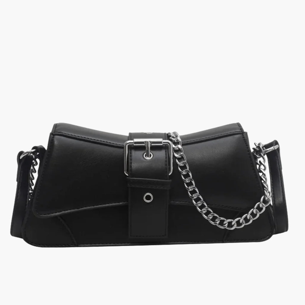 Chain Flap Leather Bag
