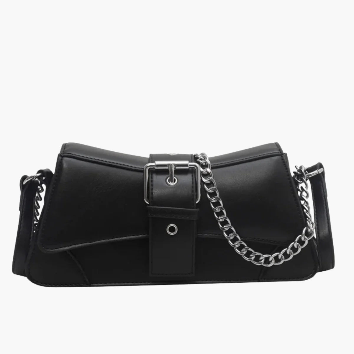 Chain Flap Leather Bag