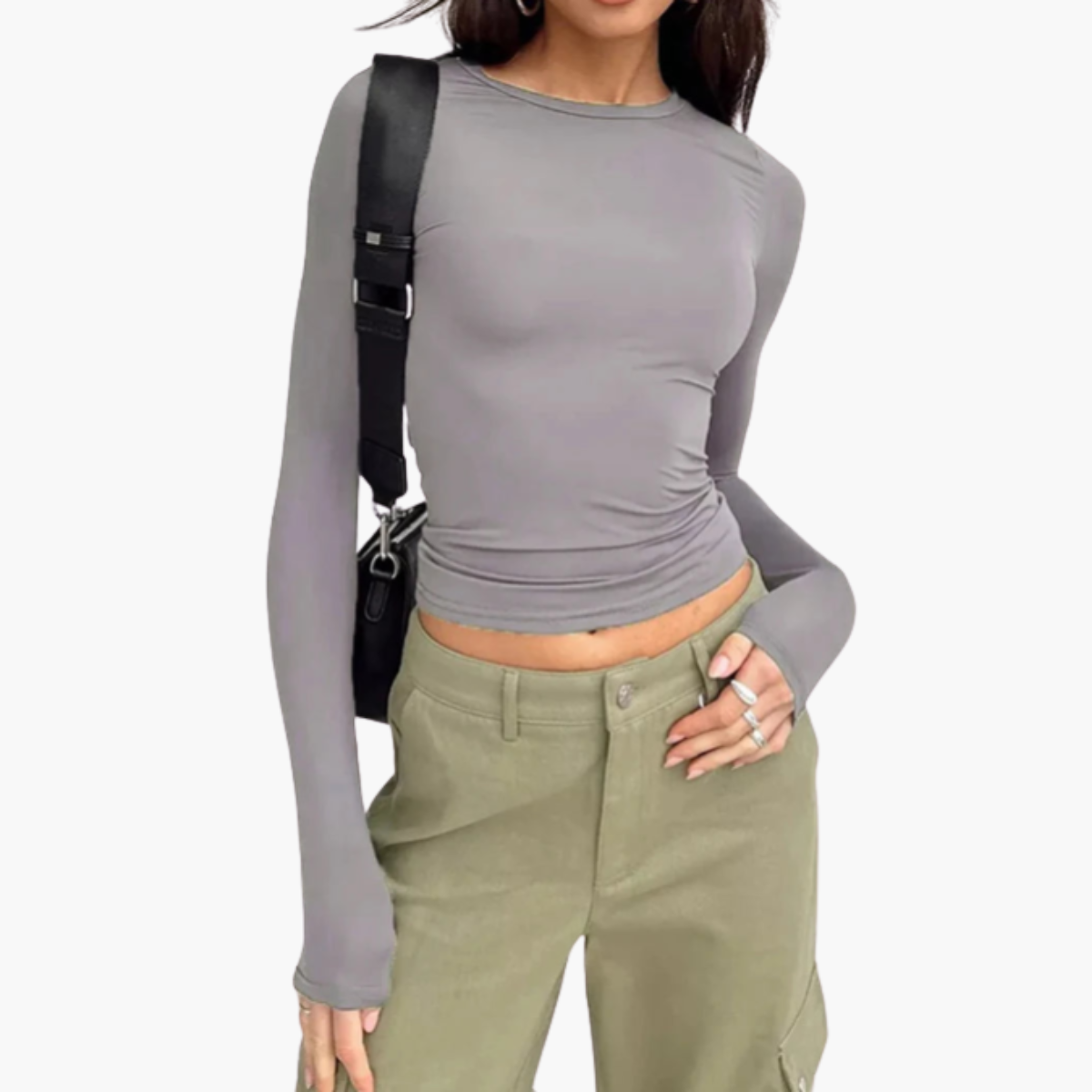 Long Sleeve Crop Top