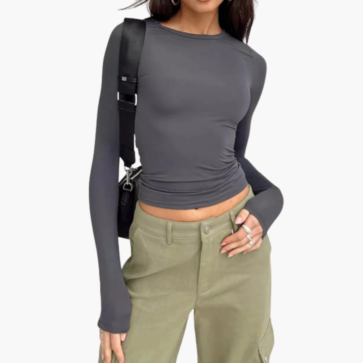 Long Sleeve Crop Top