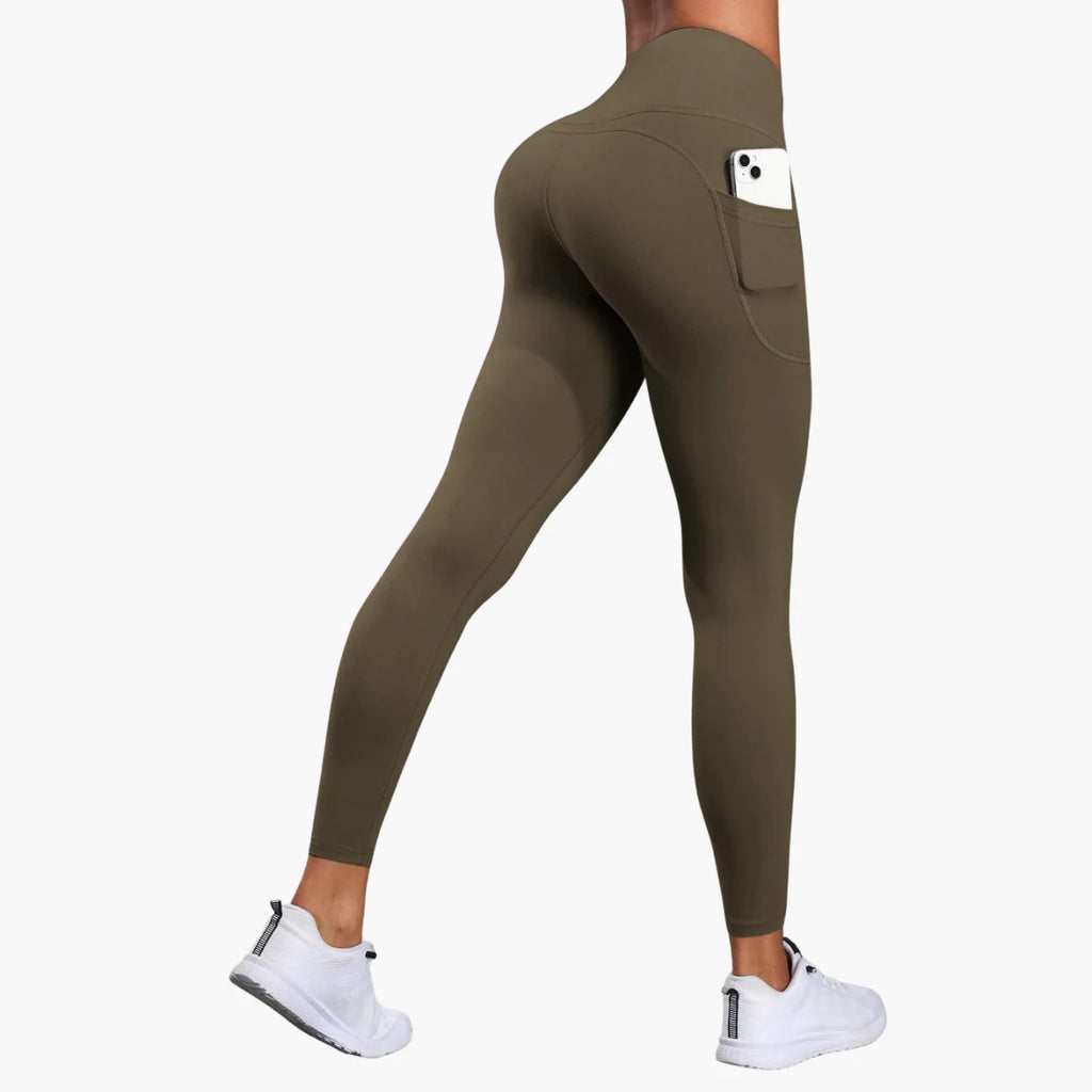 High-Waist Yoga Leggings with Pockets Premium