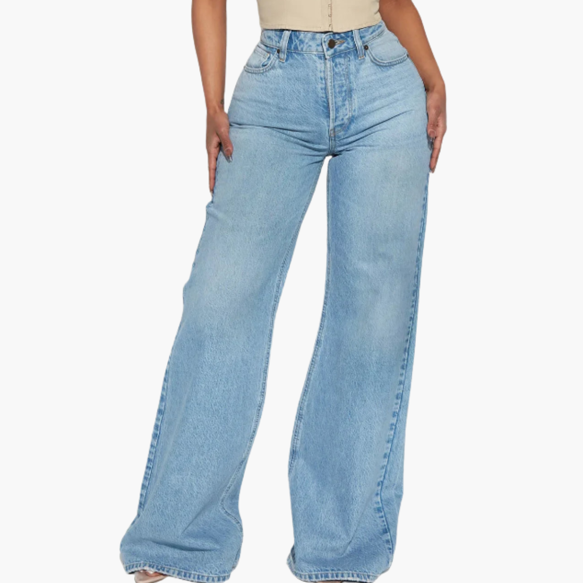 Vintage Wide-Leg High Waist Jeans