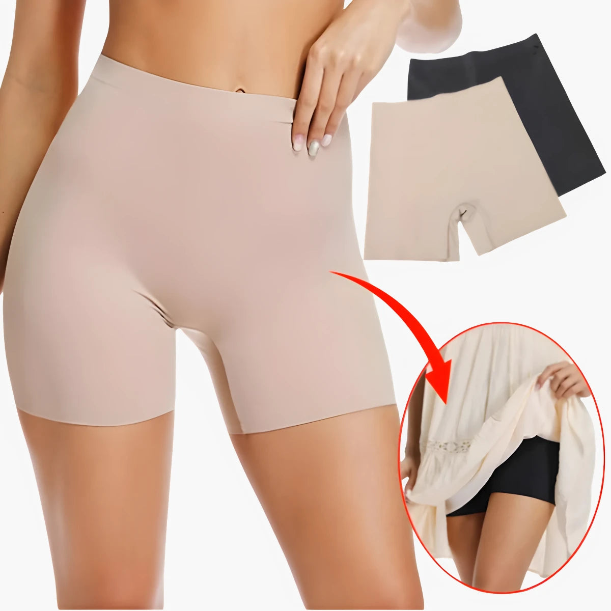 Seamless High-Waist Shaping Shorts