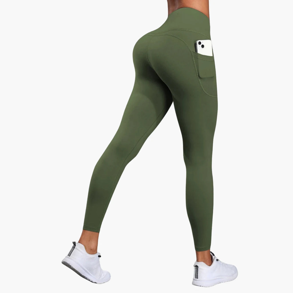 High-Waist Yoga Leggings with Pockets Premium