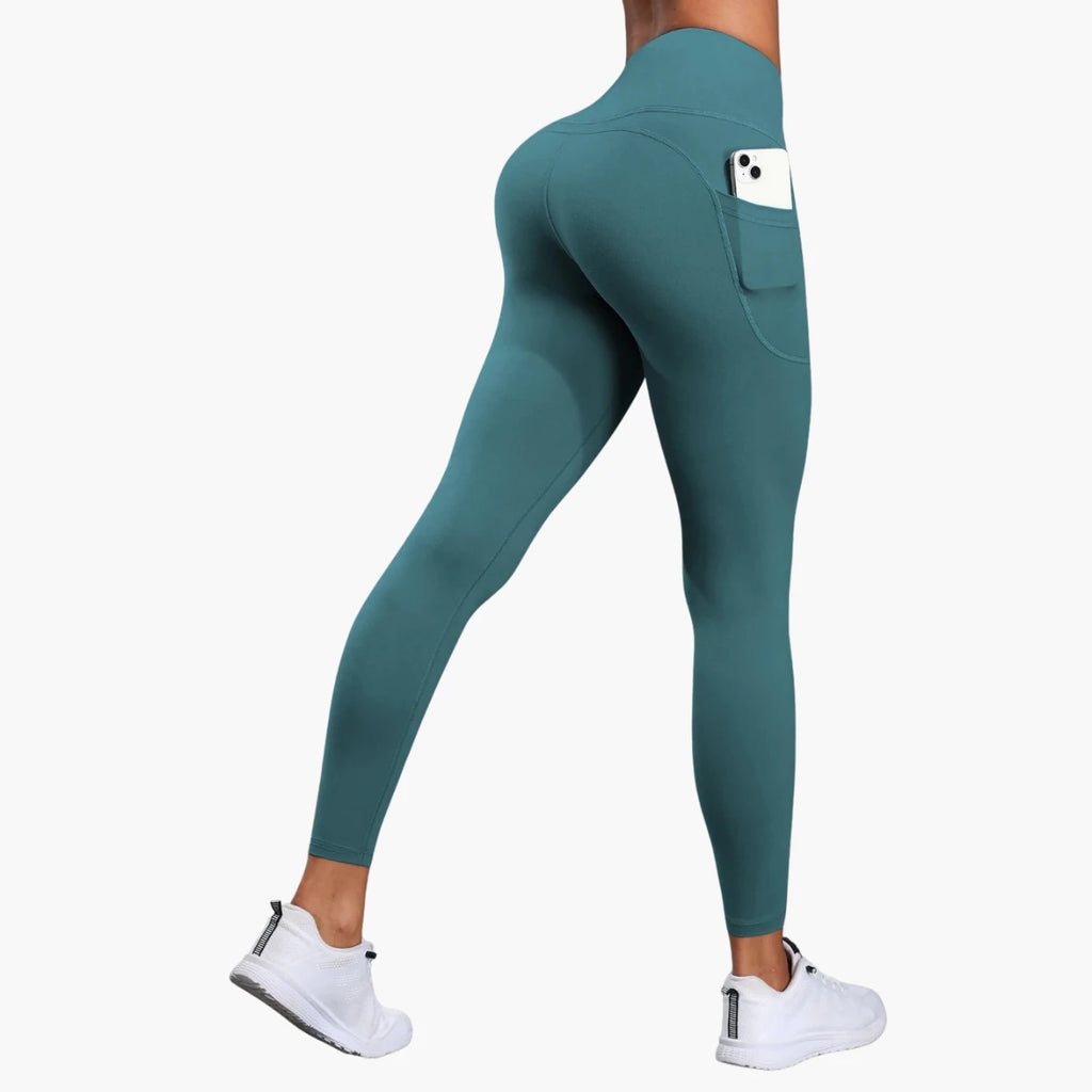 High-Waist Yoga Leggings with Pockets Premium
