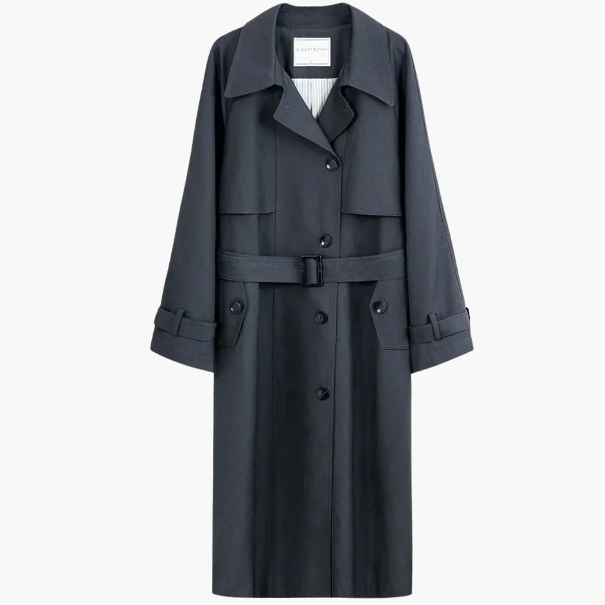 Elegant Double Breasted Trench Coat