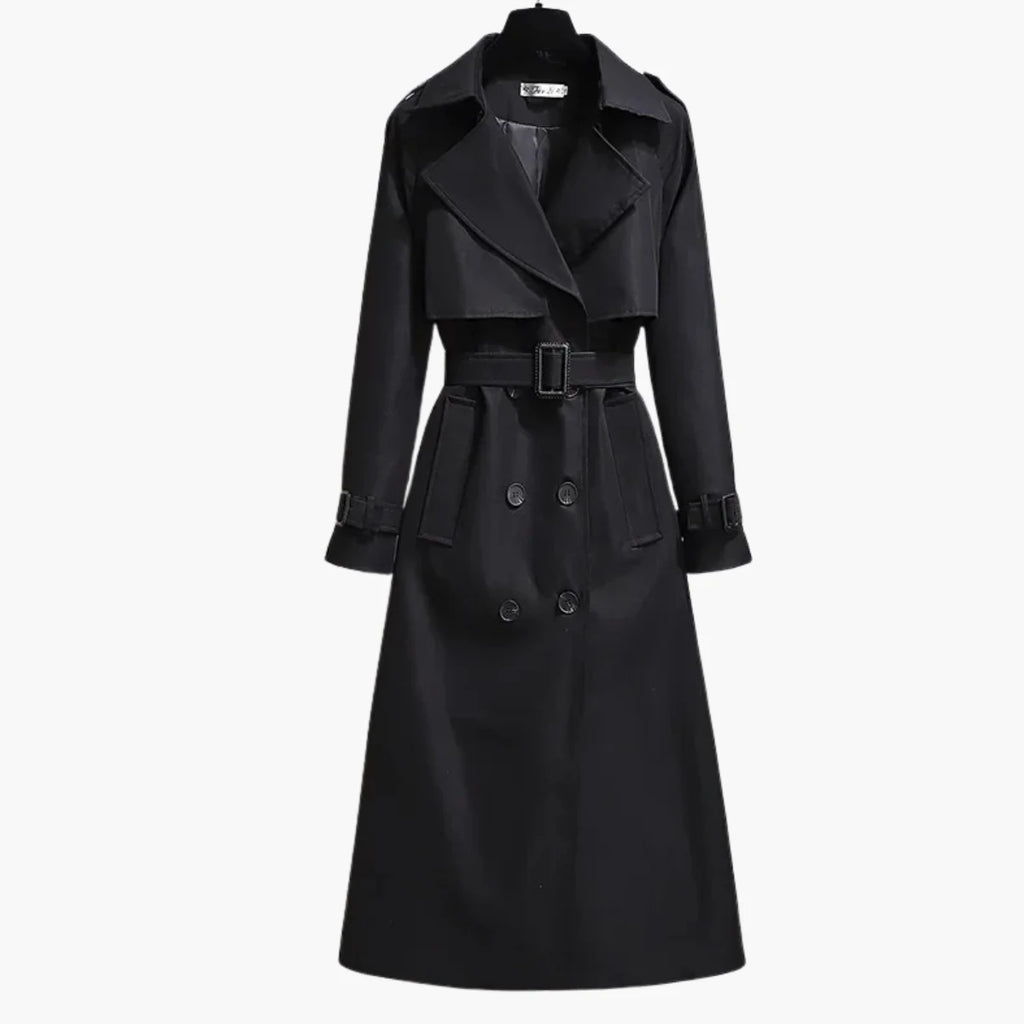 Long Loose Fit Trench Coat