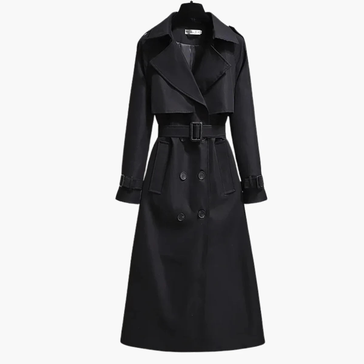 Long Loose Fit Trench Coat