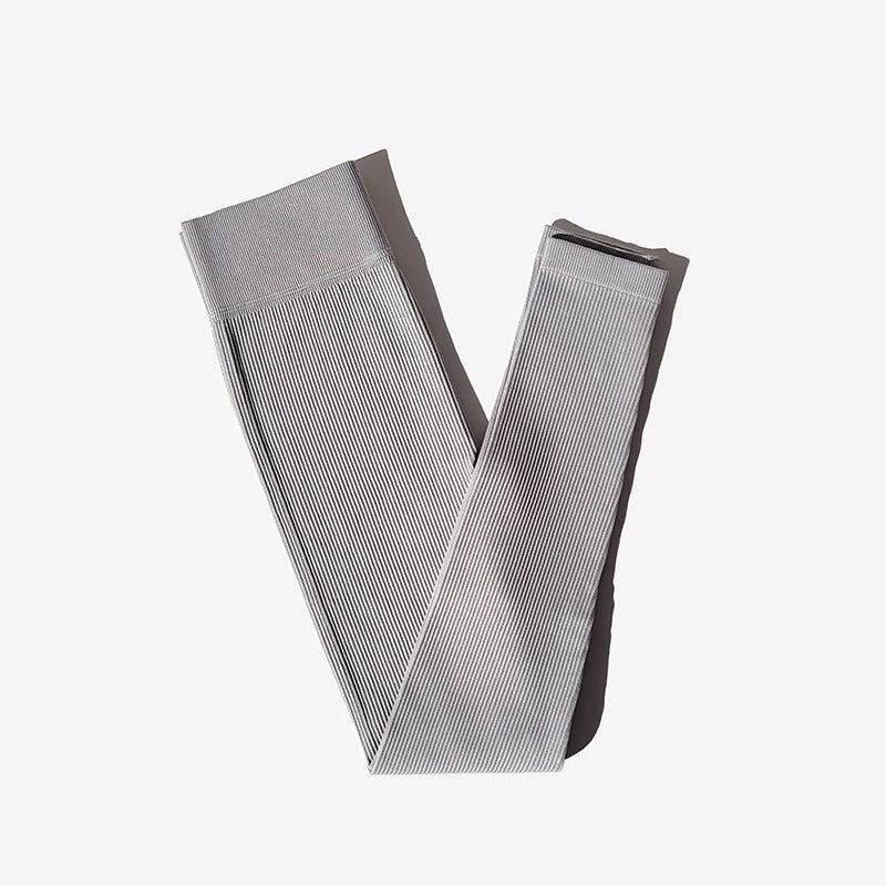 Ribbed Seamless High-Waist Leggings