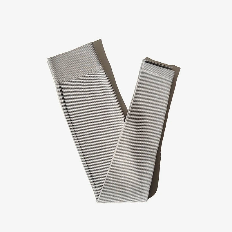 Ribbed Seamless High-Waist Leggings
