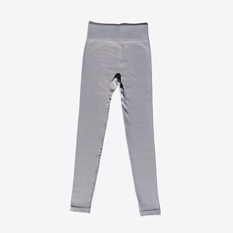 Ribbed Seamless High-Waist Leggings
