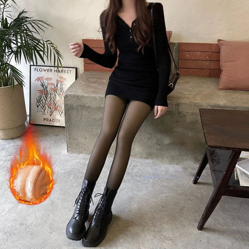 Thermal High Waist Pantyhose
