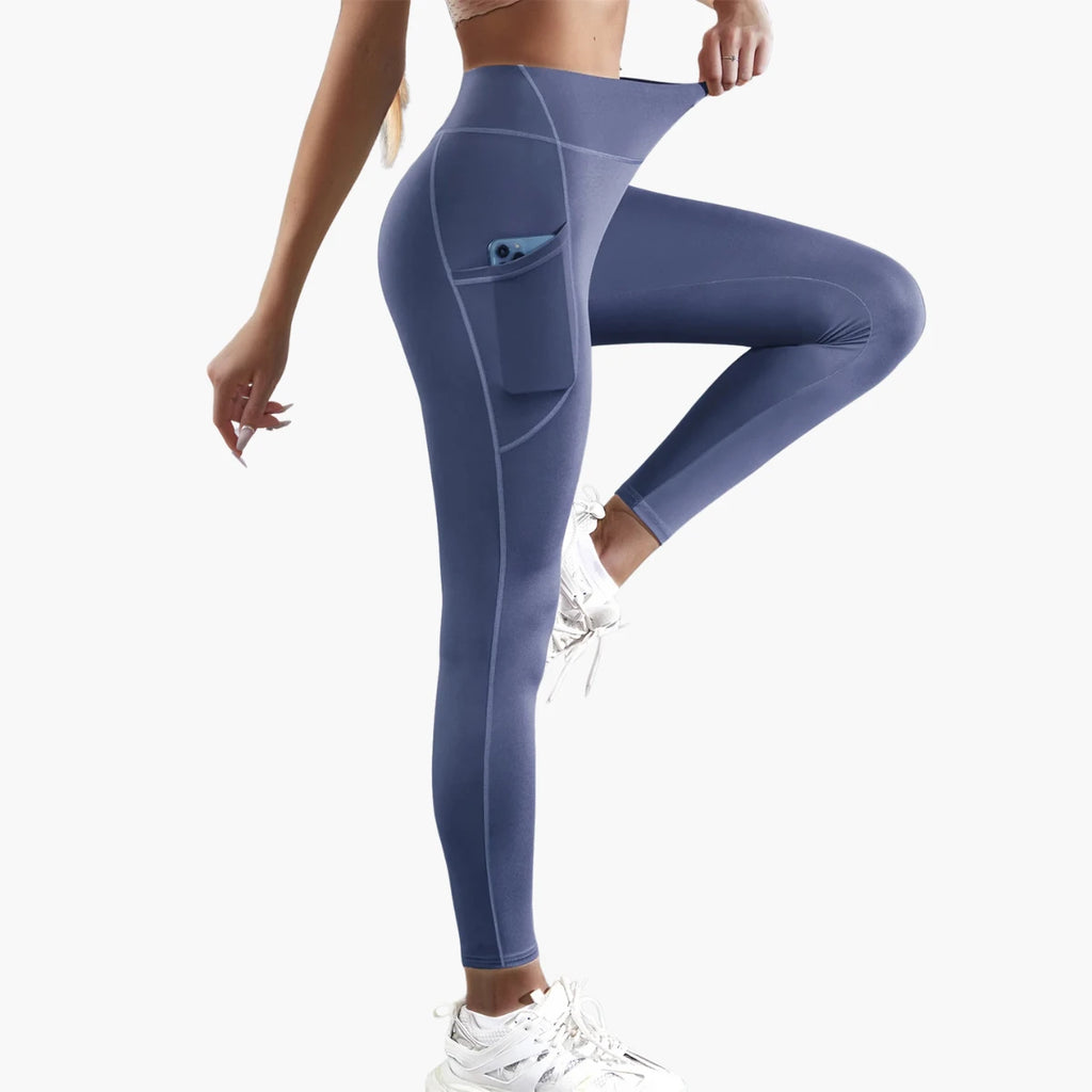 High-Waist Yoga Leggings with Pockets