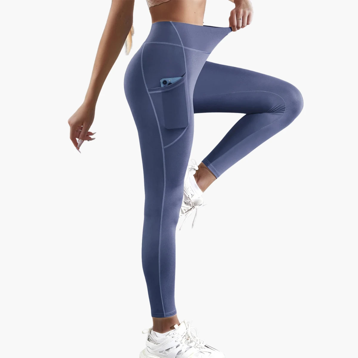 High-Waist Yoga Leggings with Pockets