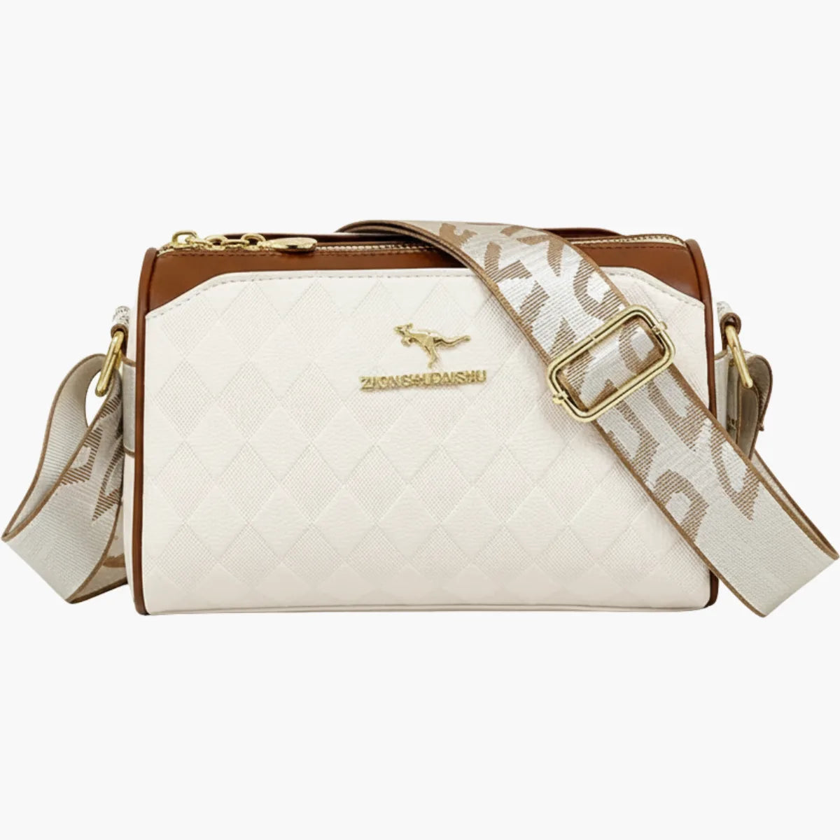Checkered Crossbody Shoulder Bag