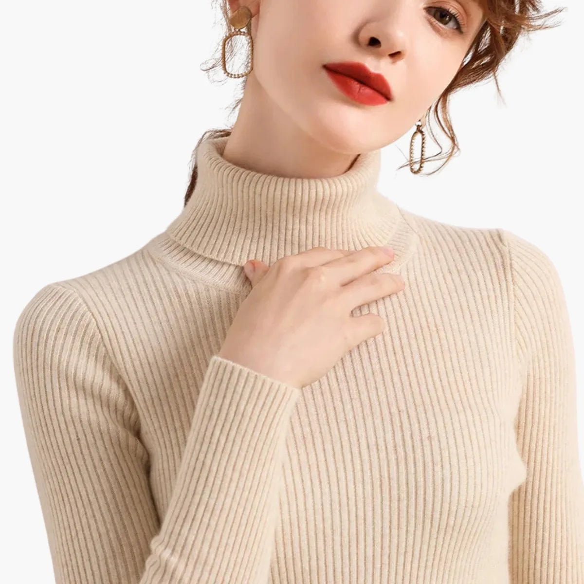 Soft Knit Turtleneck Sweater