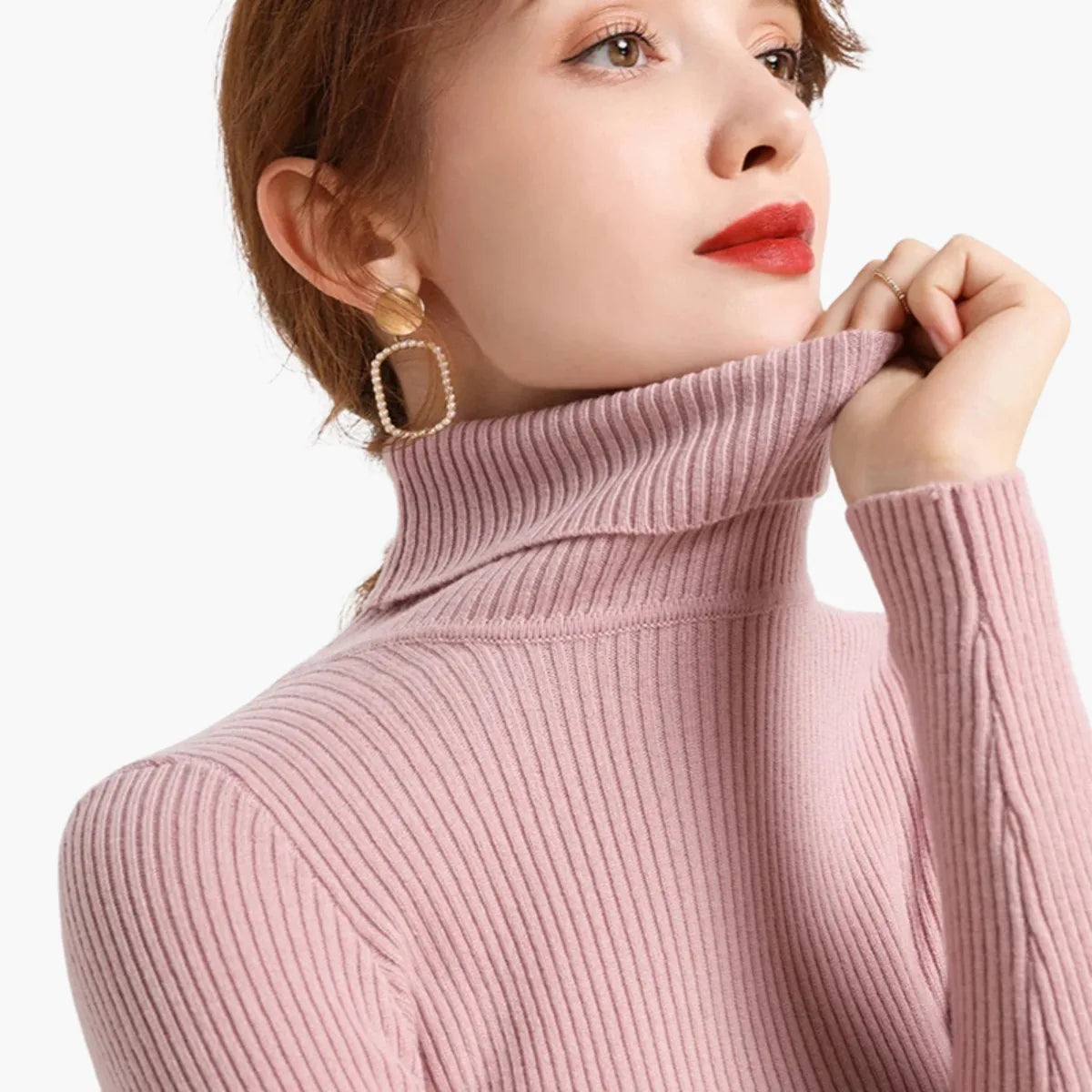 Soft Knit Turtleneck Sweater