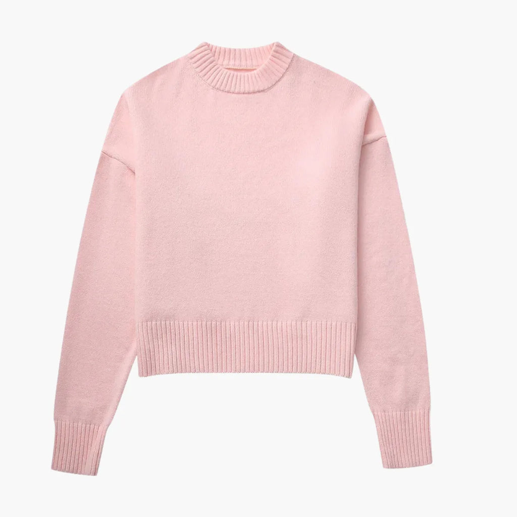 Patchwork Knit Sweater Women