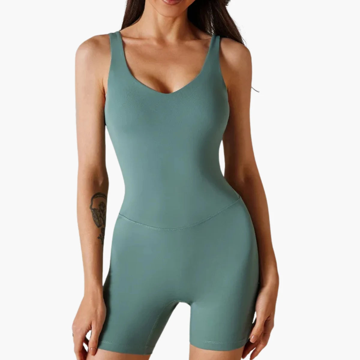 Seamless Sleeveless Yoga Jumpsuit