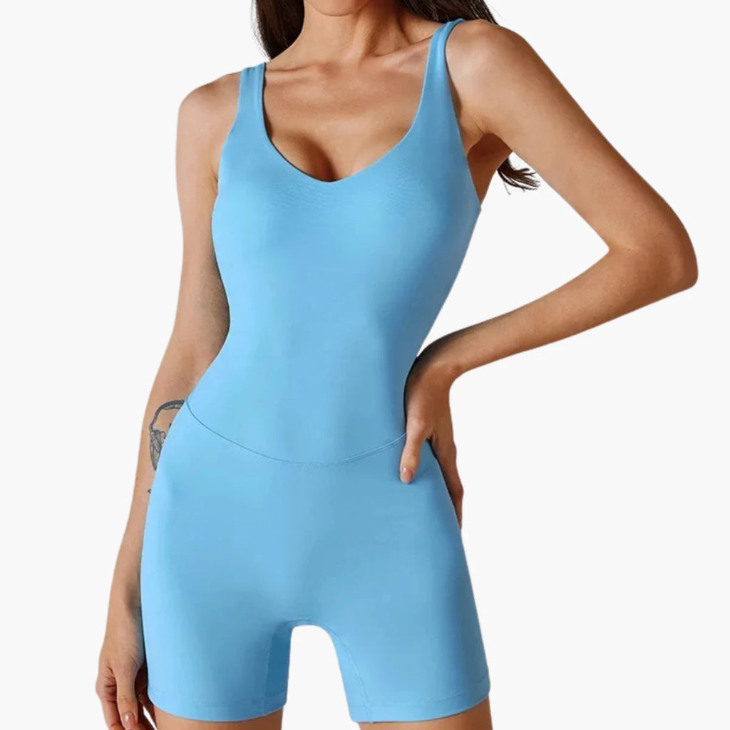 Seamless Sleeveless Yoga Jumpsuit