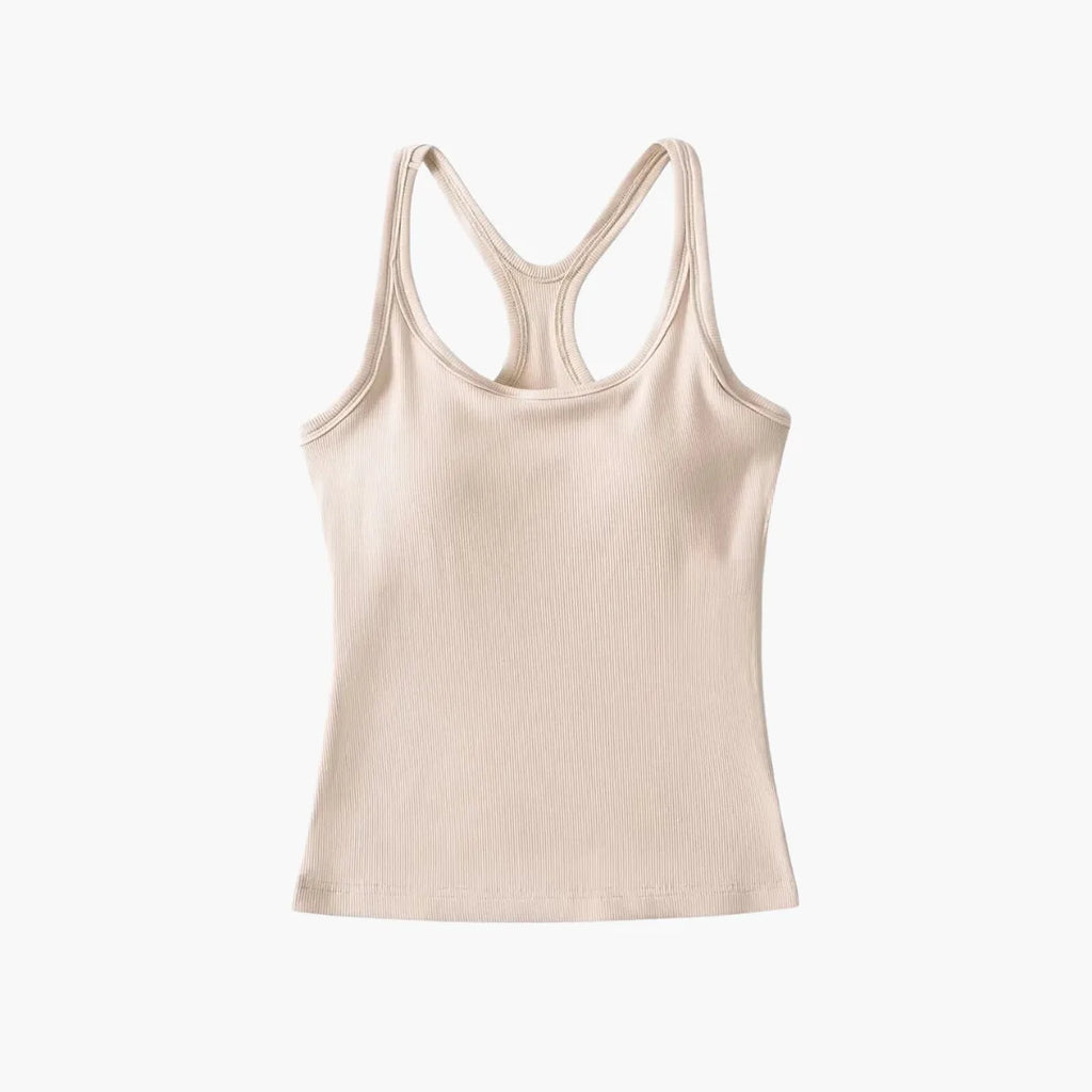 Yoga Tank with Chest Pad