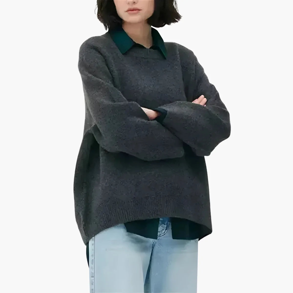 Patchwork Knit Sweater Women