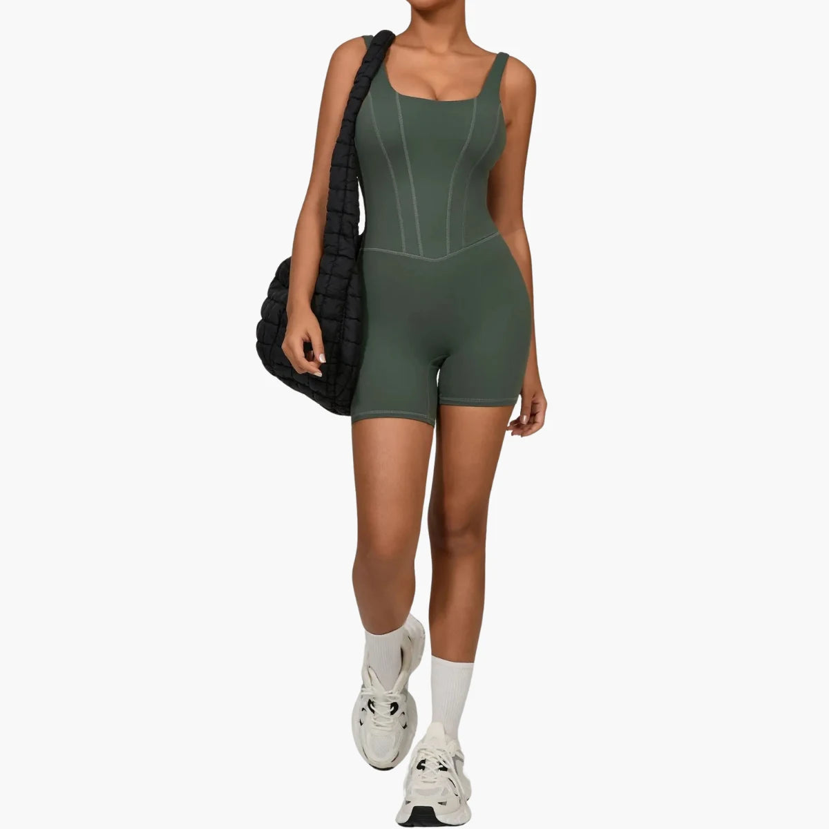 Seamless Quick-Dry Gym Romper