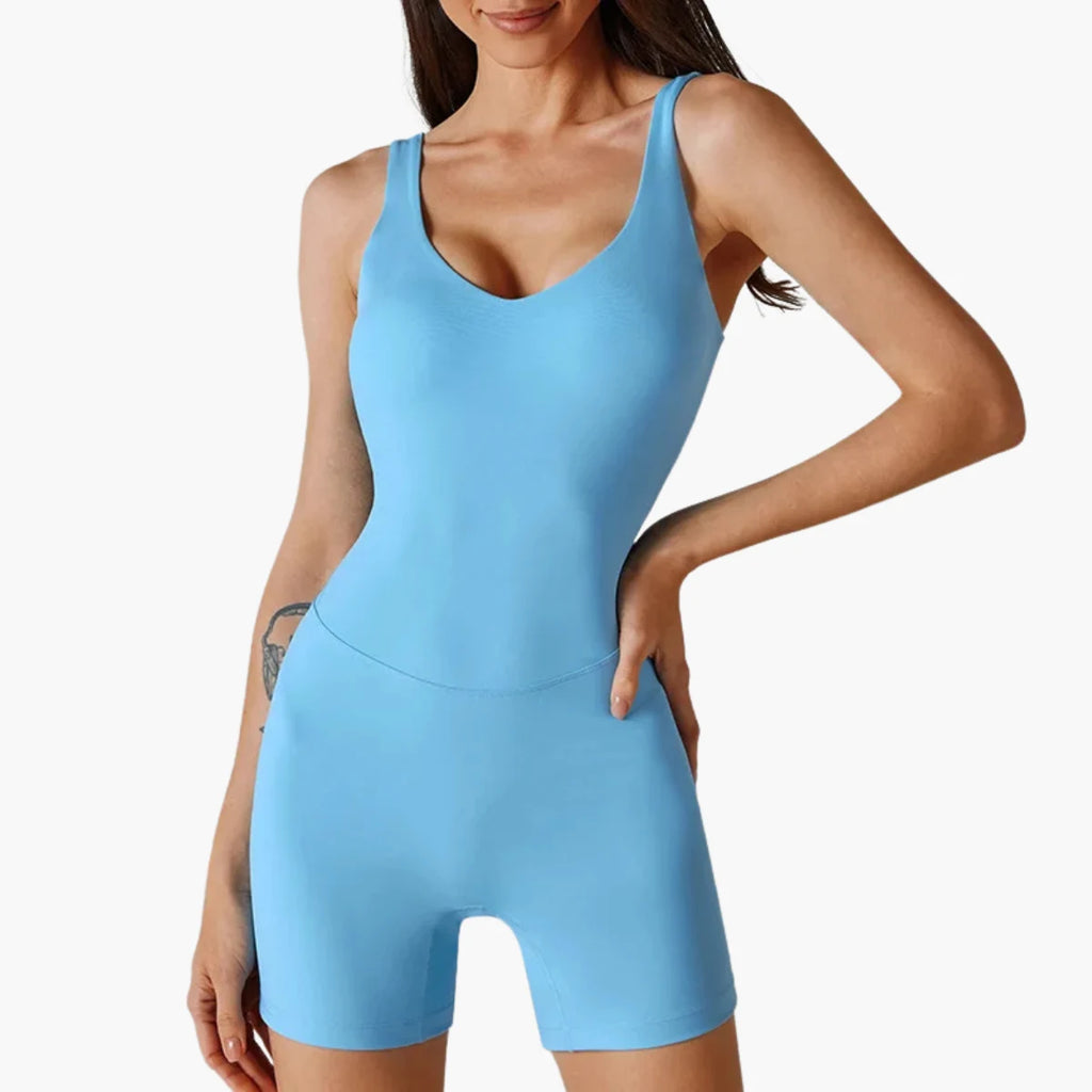 Seamless Sleeveless Yoga Jumpsuit