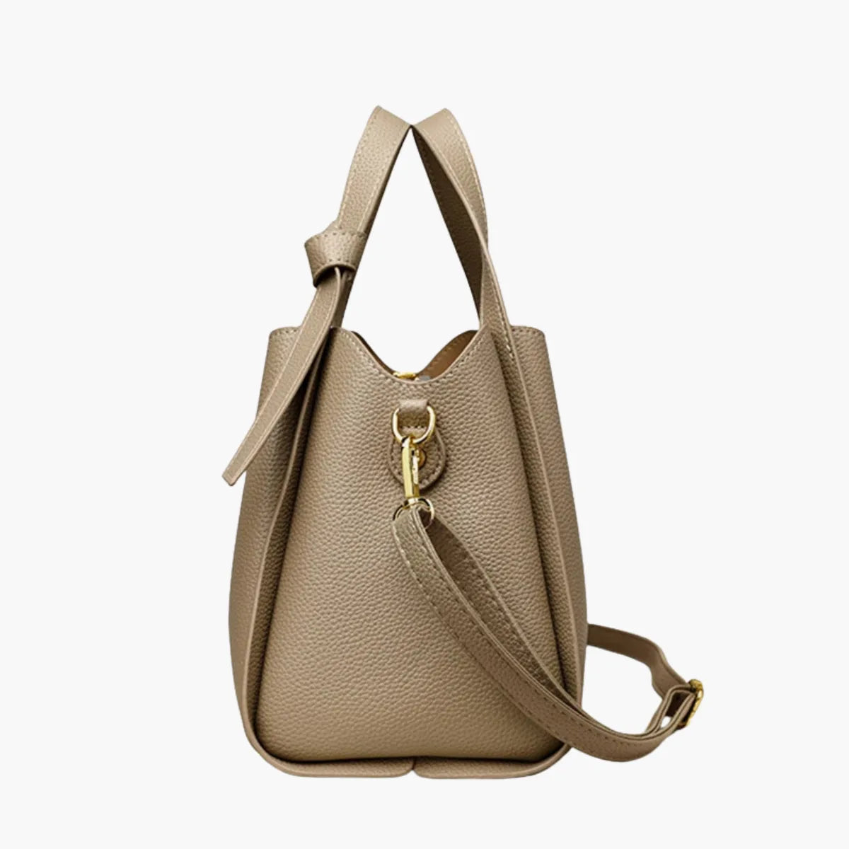 Retro Leather Bucket Bag