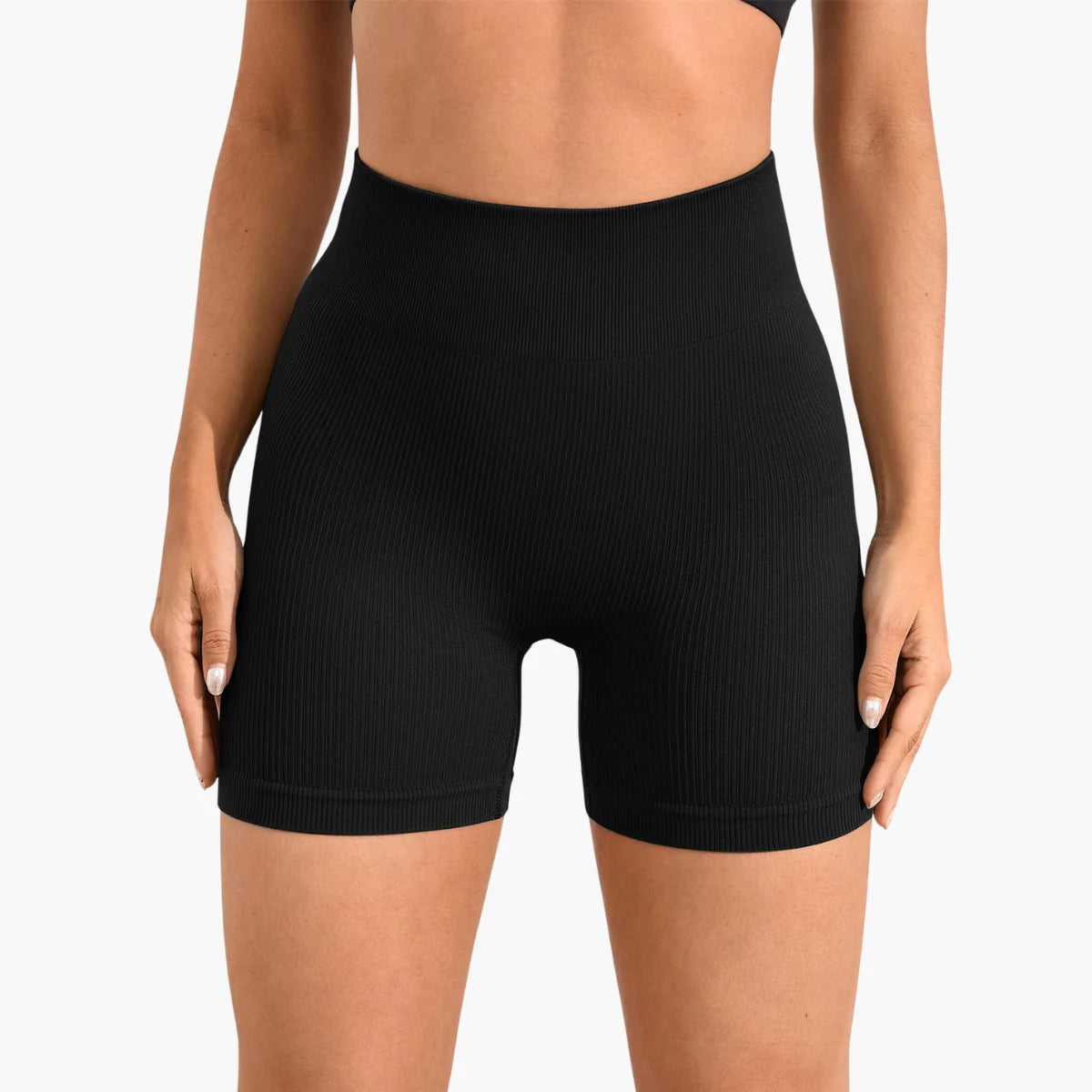 Seamless High Waist Sports Shorts