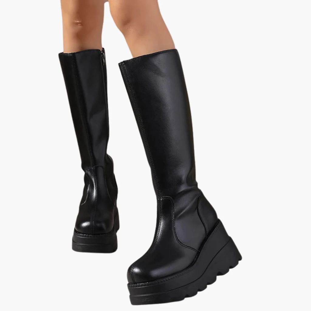 Minimalist Platform Mid-Calf Boots