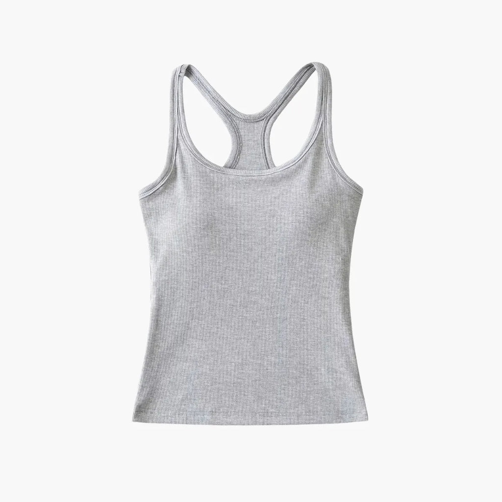 Yoga Tank with Chest Pad