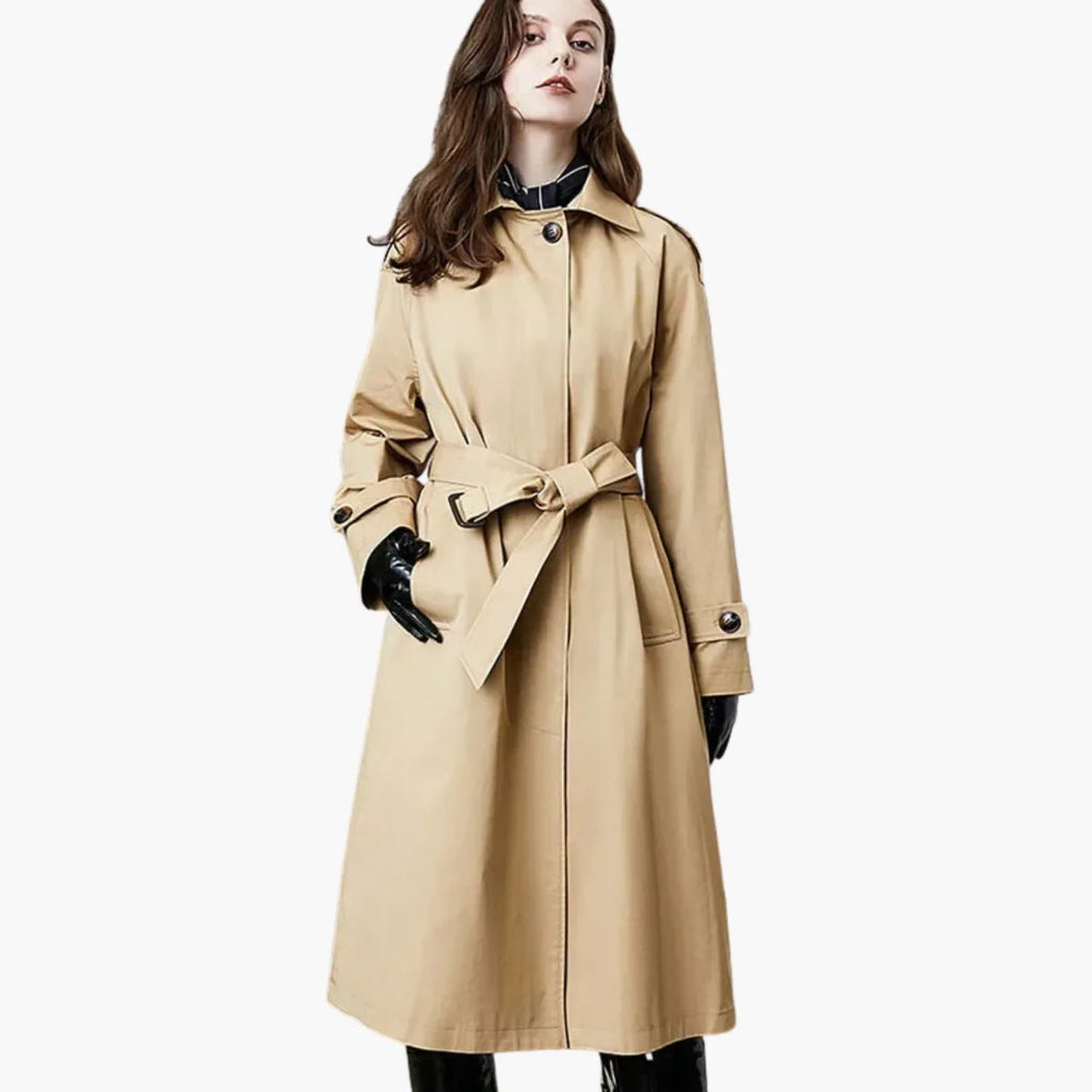 Belted Long Trench Coat