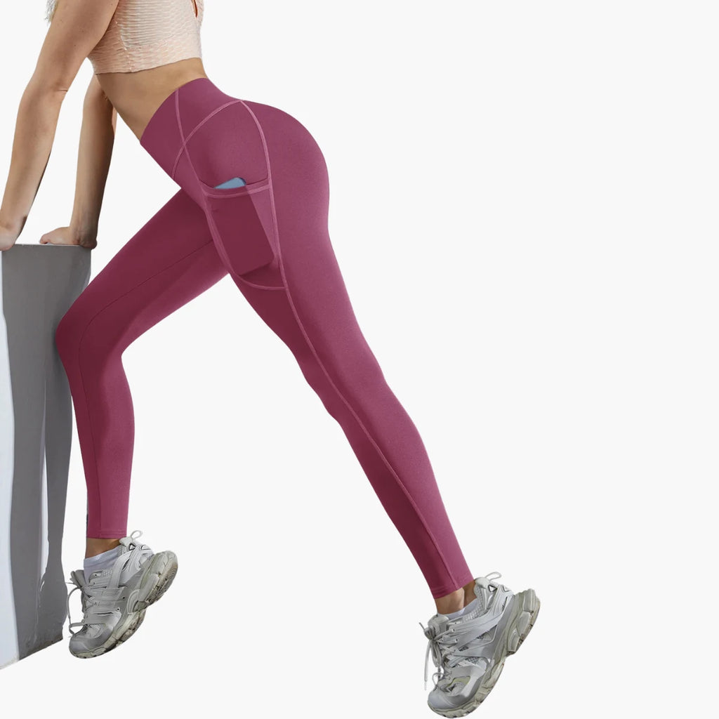 High-Waist Yoga Leggings with Pockets