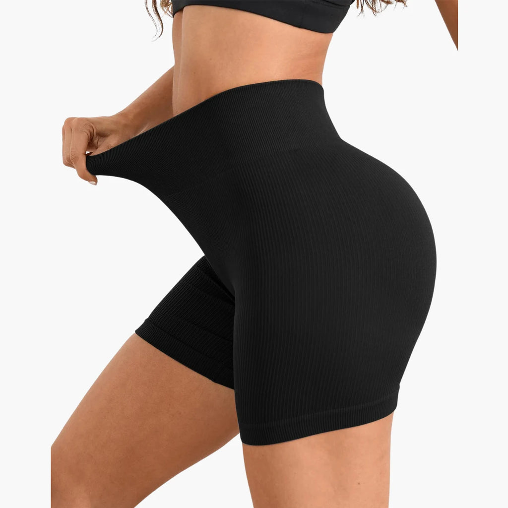 Seamless High Waist Sports Shorts